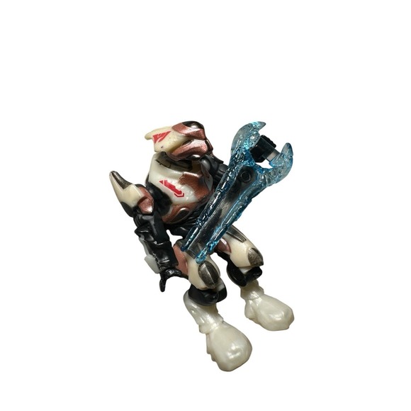 2012 Halo Mega Bloks Construx Covenant White Elite Ultra Mini Figure #96982 - Picture 3 of 3